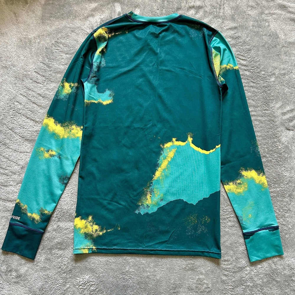 BURTON Shirt Men's XS Green DRYRIDE Lightweight Ski Base Layer L/S Winter Sports